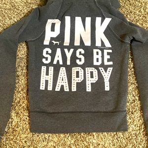 PINK zip hoodie (Small)